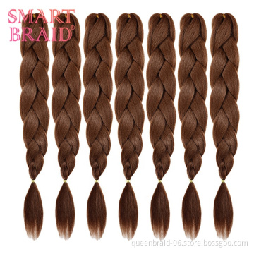 SmartBraid Synthetic Braiding Jumbo Braid Hair Extensions Long Jumbo Hair for Box Braids